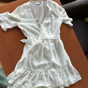 White Princess Polly tie dress